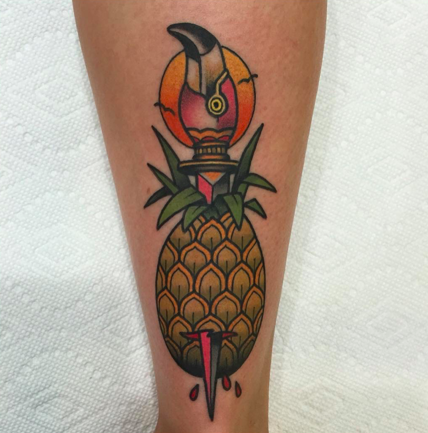  Pineapple  Tattoos  and the Surprising History Behind Them 