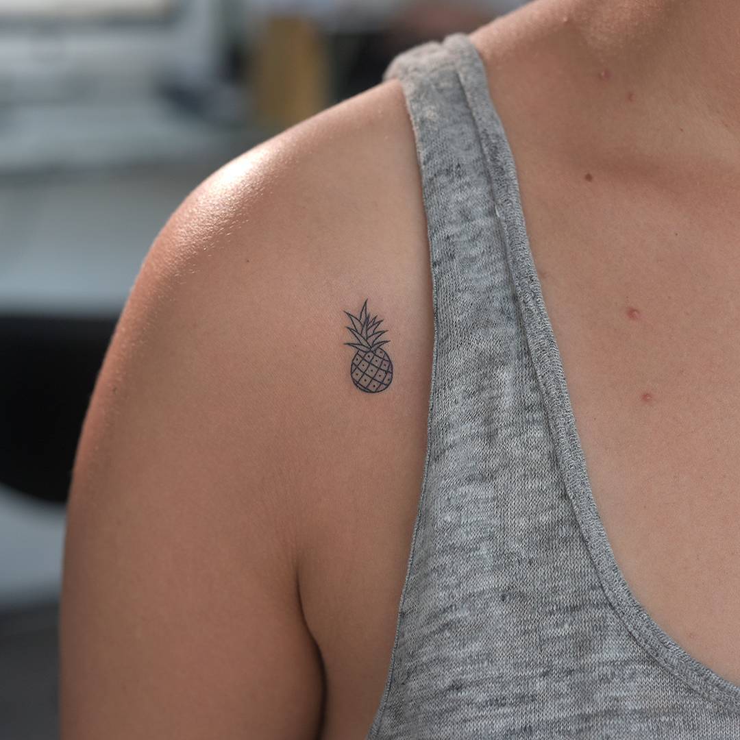  Pineapple  Tattoos  and the Surprising History Behind Them 