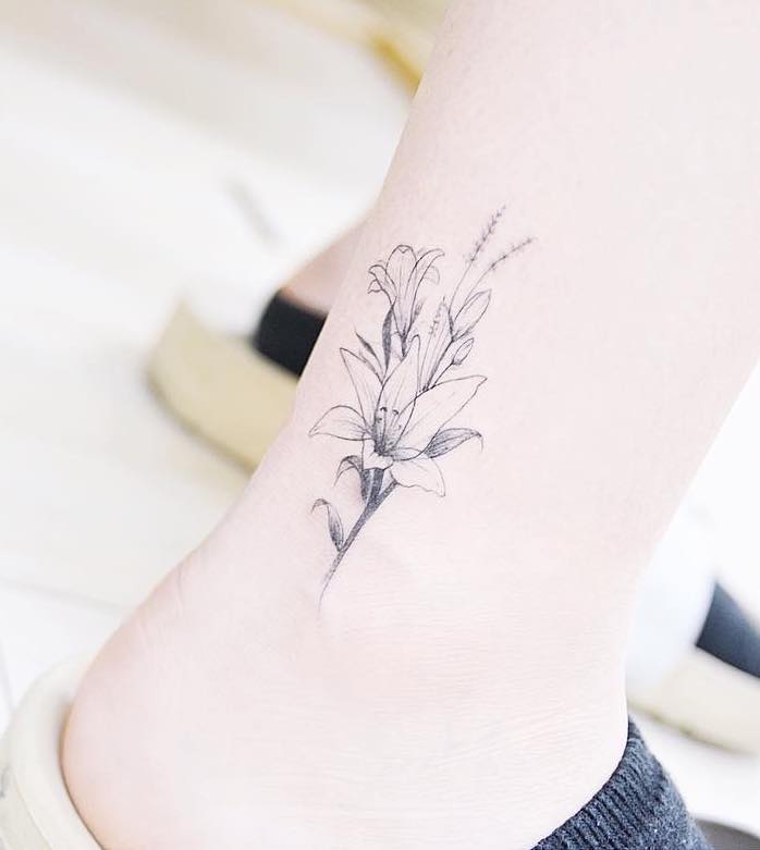 Lily Tattoo by Tattooist Banul