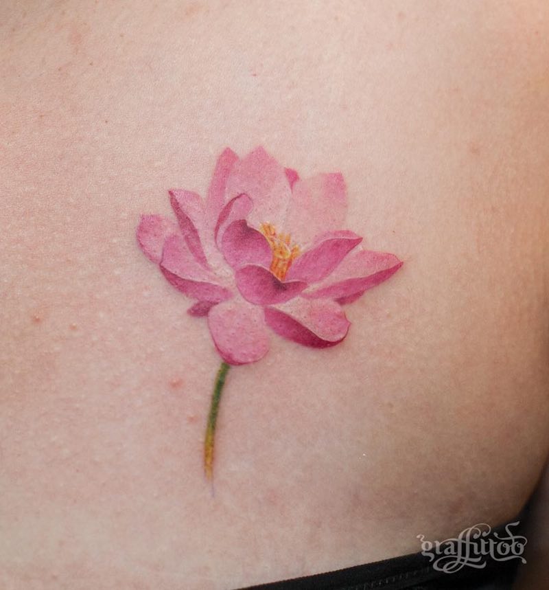 Lotus Tattoo by Graffittoo