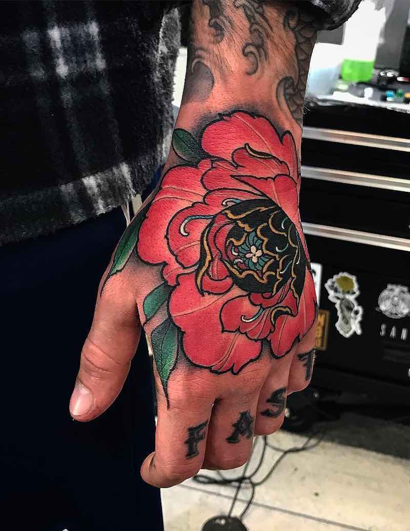 Peony Tattoo by Jason James Smith