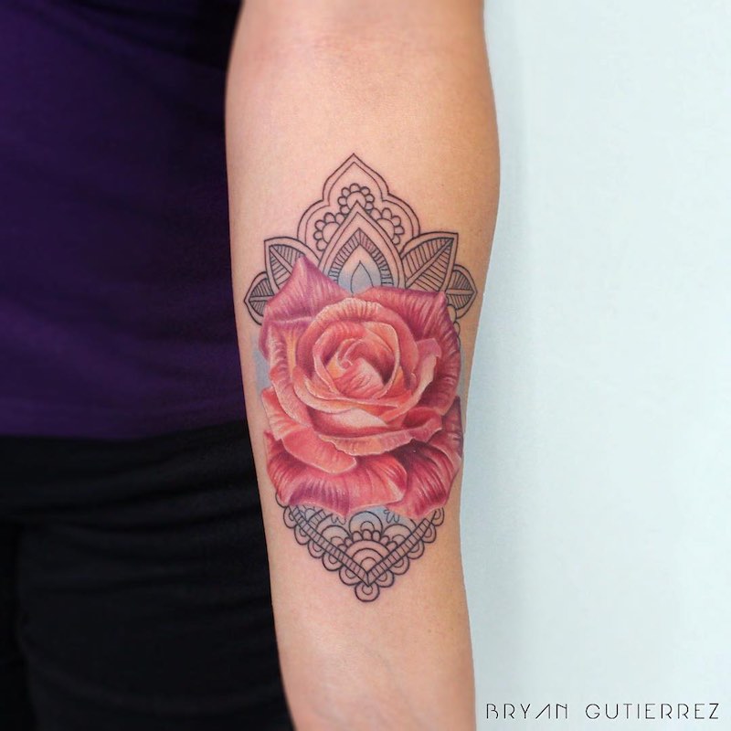 Rose Tattoo Bryan Gutierrez