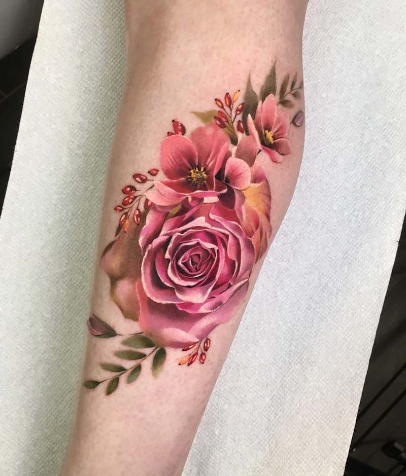 Rose Tattoo by Antonina Troshina