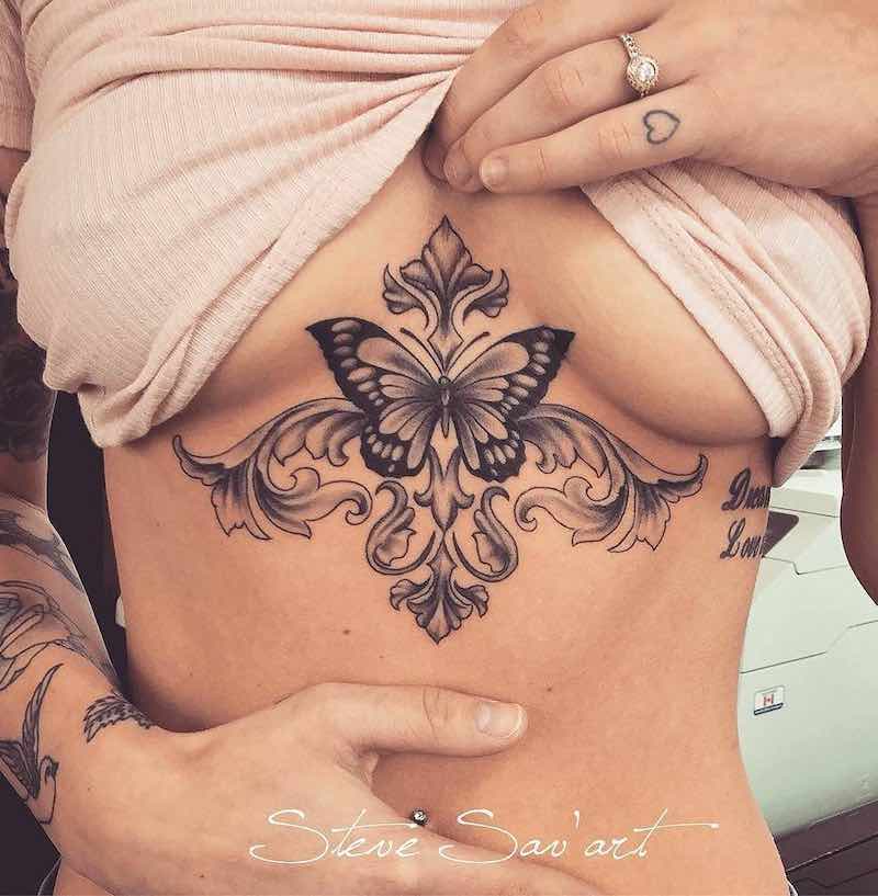 Butterfly Tattoo by Steve Tatoueur
